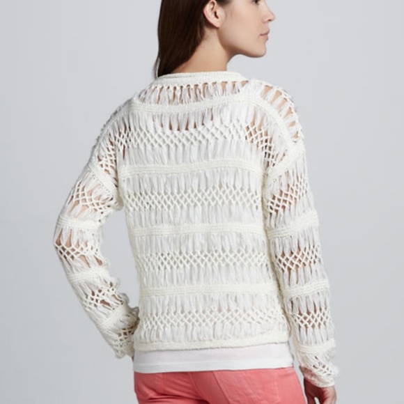 Cut25 open macrame pullover sweater S - Picture 6 of 16